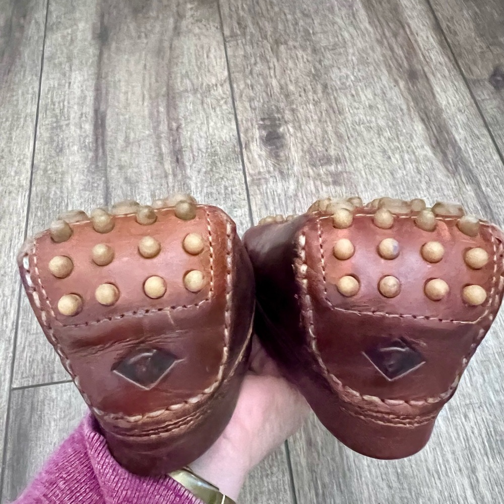SPERRY gold cup meridian Brown Leather Slip-On Loafers /Moccasin Stitching 9.5 - Picture 4 of 7